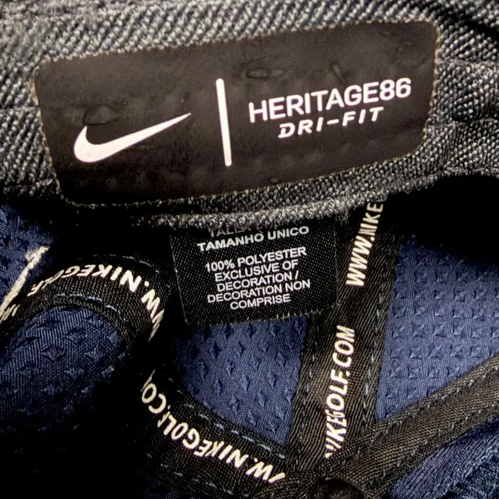 Nike Heritage 86 Dri-Fit Blue ESPN ACCN Navy Blue Adjustable Hat Cap Golf